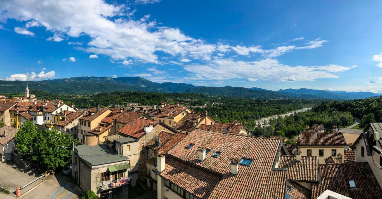 Attico Panoramico In Centro - Civetta Lägenhet Belluno Exteriör bild